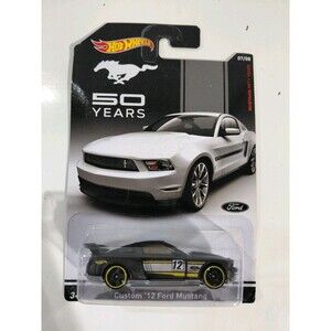 NIP Hot Wheels Mustang 50th Anniversary 1:64 Die Cast Custom 2012 Ford Mustang